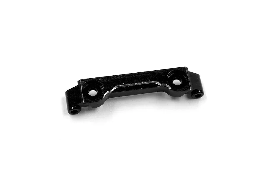 A black anodized aluminium narrow upper brace for Mini-Z RC cars by Yeah Racing, shown against a white background.