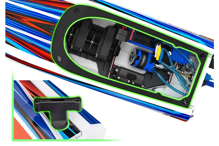 Traxxas Disruptor VXL-4s 29&amp;quot; RC Speed Boat Brushless Deep-V RTR image 99903