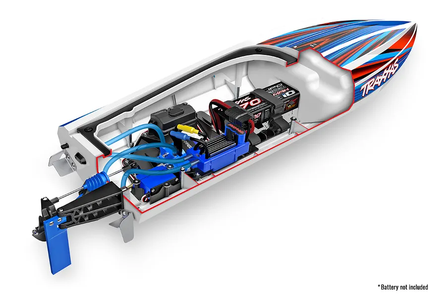 Traxxas Disruptor VXL-4s 29&amp;quot; RC Speed Boat Brushless Deep-V RTR image 99908