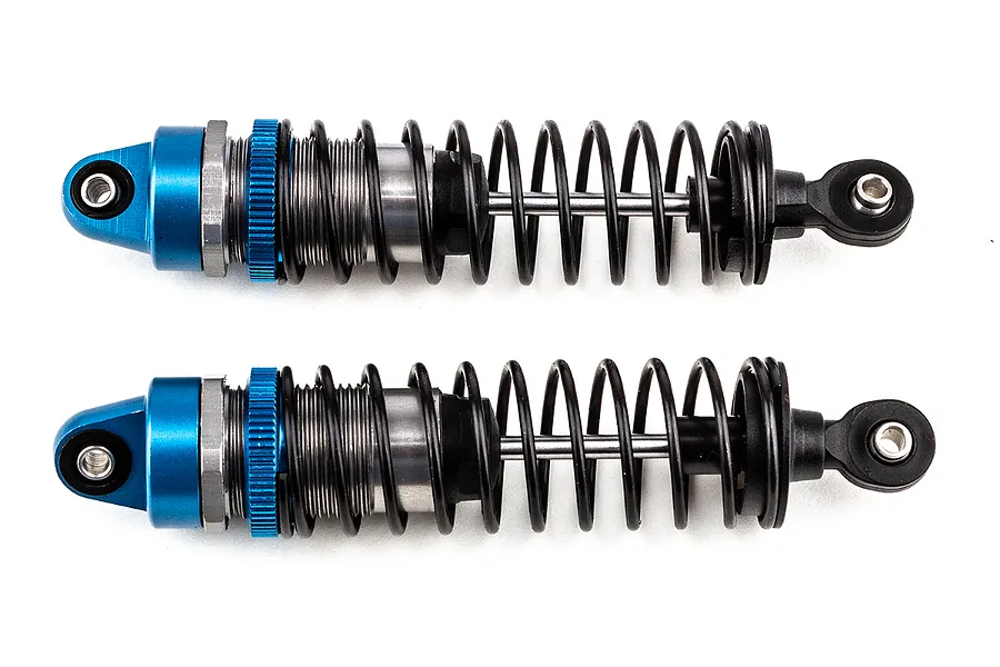 Team Associated Aluminium Adjustable Rear Shocks 2Pcs - Blue/Gunmetal image 99978