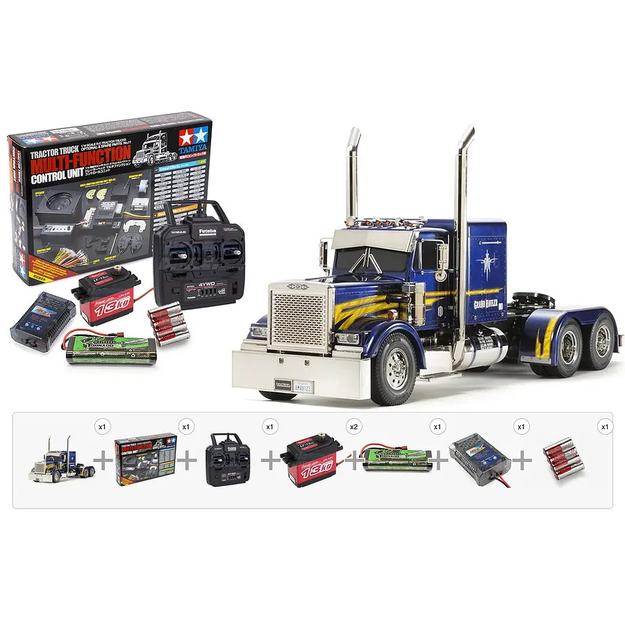 Tamiya Grand Hauler RC Truck Electric 4WD 1/14 Scale Kit