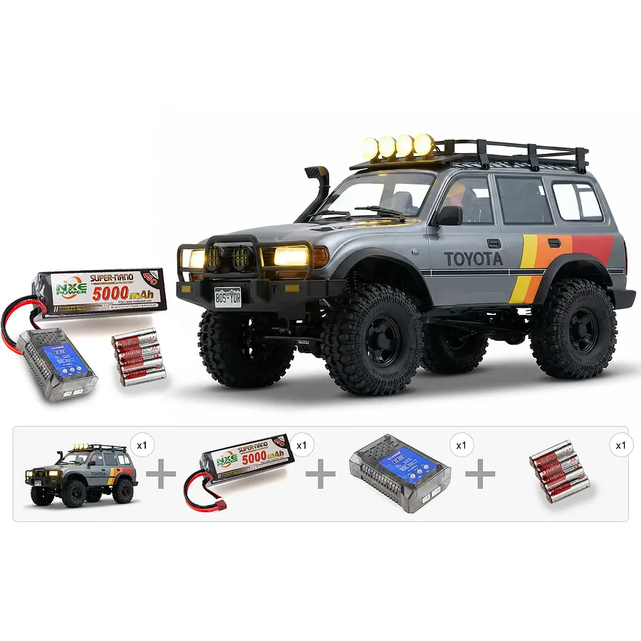 FMS FCX10 LC80 Toyota Land Cruiser RC Rock Crawler Electric 4WD 1/10 ...
