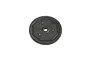 A black 75-tooth spur gear for RC cars, featuring a central hole and an octagonal molded design on the face.