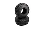 Two black BFGoodrich Mud-Terrain KM3 RC crawler tyres stacked on top of each other against a white background.