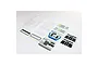 Axial 1/10 scale clear Jeep CJ-7 RC body shell kit including unpainted polycarbonate body parts and decal sheets on a white background.