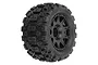 Pro-Line 1.85" Badlands MX Tyres on Black Raid Rims 4Pcs PRO1024110