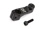 Factory Team 25T black aluminium servo horn with a single mounting screw on a white background.