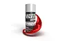 A can of Spaz Stix Red Mirror Chrome spray paint with a dynamic red paint splash effect wrapping around the base.