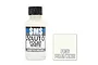 A 30ml bottle of SMS Auto Polar White acrylic lacquer paint with a black cap, next to a white color swatch labeled PA36 Polar White.