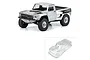 Pro-Line 1967 Ford F-100 Pre-Runner body shell shown painted on an RC truck and as a separate clear, unpainted shell.