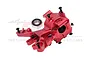 GPM Aluminium Front Upper and Lower Bulkhead - Red TS012-R