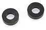Two black circular spacers or washers shown against a white background.