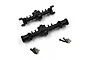 Yeah Racing Aluminium Axle Front and Rear Housing Set - Black KYMX-015BK
