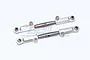 GPM Aluminium Front Upper Adjustable Turnbuckles 2Pcs - Silver SLA054-S