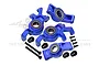 GPM Aluminium Front Steering Hubs & Rear Hubs with Oversized Bearings Set - Blue TXM2122N-B