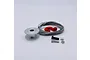 Reefs RC aluminium low profile winch spool kit including a silver spool, red hook, wire cable, and mounting hardware on a white background.