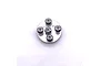 A silver Reefs RC round servo horn with five hex screws installed on a white background.