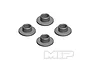 Four grey metal flanged washers or spacers arranged in a diamond pattern on a white background with the MIP logo in the bottom right corner.