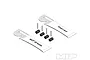 MIP HD CVD Rebuild Kit containing two small tubes of lubricant, four metal pins, and four small black cylindrical components on a white background.