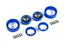 Traxxas 1.0" Method Race Wheels 105 Beadlock Rims - Satin Black/Blue  9781-BLKBL