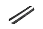 Two black Losi side guards for an RC chassis, shown from an angled perspective on a white background.