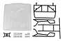 Element RC 1/10 Sendero Unpainted Utility Bed with Roll Cage - Clear 42131