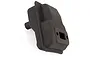 A black Rovan standard exhaust muffler for RC engines, shown from a side angle against a white background.