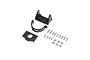 Pro Boat motor mount set including black plastic mounts, a motor clamp, and a collection of metal screws and washers on a white background.