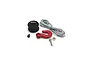 Reefs RC SUB Micro Winch Spool Kit including a black spool, red hook, grey winch line, and mounting hardware on a white background.