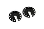 RC Maker Aluminium Shock Spring Retainers 2Pcs - Black RCM-SP-2065