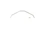A silver metal Kyosho 2.5mm rear sway bar for RC cars, shown with a small white marker labeled 2.5 on a white background.