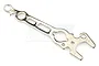 A silver-colored multipurpose RC tool wrench with various hex and open-ended cutouts on a white background.