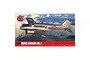 Airfix 1/48 scale Avro Anson Mk.I plastic model kit box art featuring a silver Royal Navy aircraft flying over clouds.
