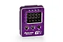 A purple Power HD G2 Smart Gyro for RC cars, featuring an aluminium casing, connection pins, adjustment dials, and a switch on a white background.