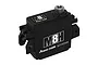 Power HD M8H micro servo in a black case with metal output gear, featuring M8H branding on the side and top.