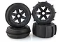 Rovan 4.7/5.5" Baja 5B Sand Buster Tyres on Black Rims - Beadlocked Wheel Set 850492