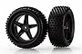 HSP 2.3" Front Buggy Tyres on Black Rims - Wheels 2Pcs 06010H