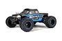 BlackZon Smyter MT 1/12 scale RC monster truck in blue and black livery, studio shot on white background.