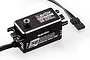 Savox SB-3262SG low profile brushless metal geared servo with black aluminium casing and connector cable.