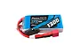 Gens Ace G-Tech 7.4V 1300mAh 45C 2S LiPo battery with Deans-style connector and balance plug, featuring a blue soft case.