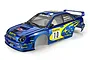 Kyosho 1/10 2002 Subaru Impreza Painted Body Shell - WRC Blue FAB612BL