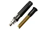 A GPM 4-in-1 magnetic hex driver set featuring a black and silver handle and a separate bit holder with four gold-coloured hex bits.