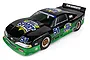 A high-angle studio shot of a Team Associated RC10DS RC car with a black and green Dual Sport racing livery and number 51 decals.