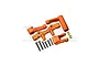 GPM Aluminium Steering Assembly Set - Orange SB048-OR