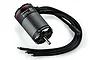 Hobbywing XERUN AXE550 R2 3300KV sensored brushless motor for RC rock crawlers, featuring a black finned aluminum casing and attached wiring.