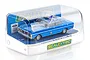 A Scalextric 1/32 scale Ford XY Falcon NSW Police slot car displayed inside its clear plastic retail packaging box.