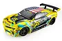 HPI E10 Michele Abbate GRRRacing Chevrolet Camaro RC touring car with yellow, blue, and black livery and a US flag roof design.