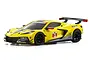 Kyosho Mini-Z Chevrolet Corvette C8.R RC Car Electric RWD RTR - Yellow 32342Y