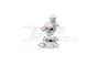 Two silver GPM Racing aluminium steering hubs with pre-installed ball bearings, shown against a white background with a faint watermark.