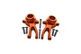 GPM Aluminium Steering Hubs 2Pcs - Orange MAG021-OR